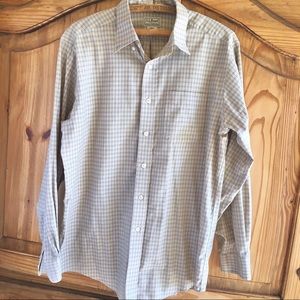 Men’s LL Bean Button Up Long Sleeve Shirt Medium